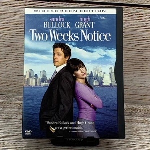 Two Weeks Notice [2002 DVD] Sandra Bullock Hugh Grant Widescreen DVD Movie - Foto 1 di 6