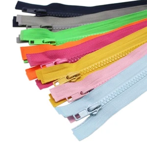10 PCS 28 Inch 71cm Separating Jacket Zippers, 10 Colors Plastic Bulk, Sewing - Picture 1 of 3
