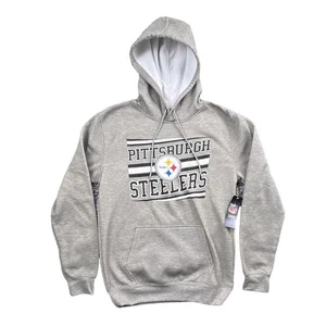NFL Pittsburgh Steelers Football Grau Pullover Hoodie Gr. Medium M Neu - Bild 1 von 6