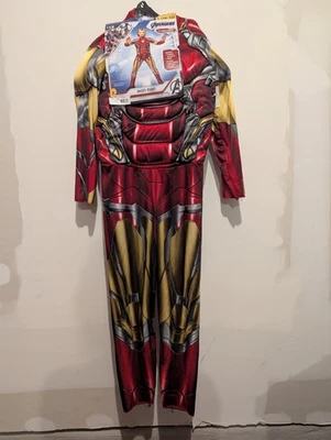 Macacão Ironman infantil acolchoado super-herói com máscara novo tamanho grande 10-12  - Imagem 1 de 4