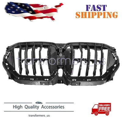 NEW Front Radiator Grille Active Air Shutter W/Motor For 2020-2024 BMW X6 G06 - Image 1 of 4