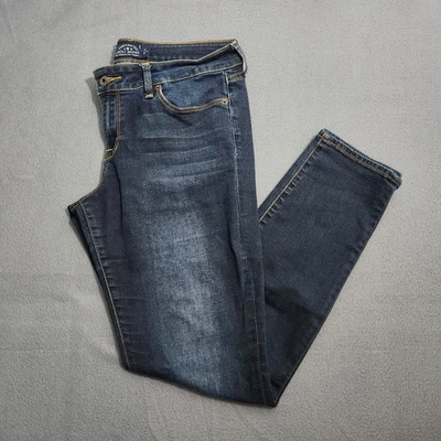 Pantalones de mezclilla ajustados Lucky Brand para mujer 10/30 lavado oscuro tiro medio Lolita Foto 1 de 4