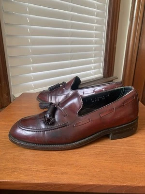 RARE | FLORSHEIM 7D #8 SHELL CORDOVAN TUSCANY TASSEL LOAFERS SHOES 7 D - Image 1 of 4