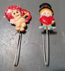 Vintage Valentines Cupid Boy with Heart Norcross Cake Toppers 4'' Plastic - Picture 1 of 4