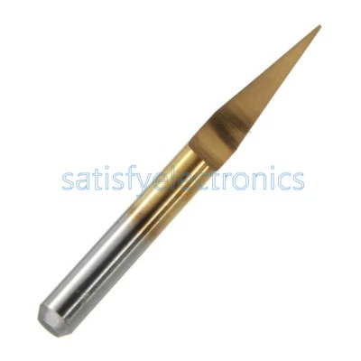 1PCS 3.175mm Carbide PCB Engraving Bits CNC Router Tool 10 Degrees 0.1mm V-Shap - Image 1 of 4