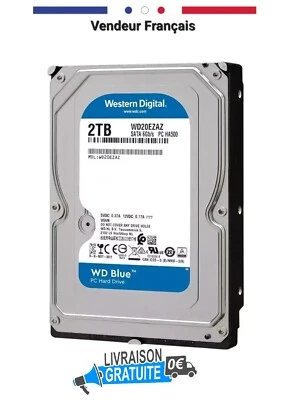 WD BLUE disque dur HDD SATA III 3.5" Grande capacité de stockage 4TO