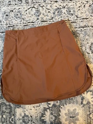 Falda corta de golf Tail Tech Performance marrón 8 bolsillos con cremallera Foto 1 de 4