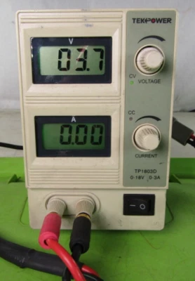 Tekpower TP1803D Lab Grade Variable Linear DC Power Supply, 0-18V @ 0-3A PC, ... - Image 1 of 4