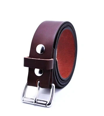 Cinturón de trabajo hecho a mano Amish de grano completo de cuero de búfalo genuino para hombre 1,50 Foto 1 de 4