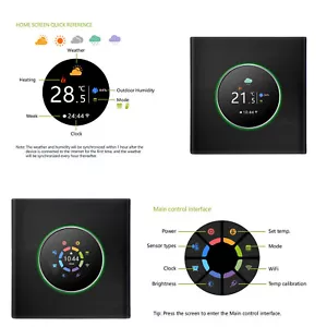 WiFi Smart Thermostat Temperature Controller Programmable APP Voice Control H1F7 - Picture 1 of 6