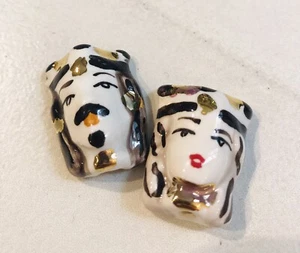 6 Pezzi teste di moro caltagirone per creare gioielli pendenti bijoux - Foto 1 di 1