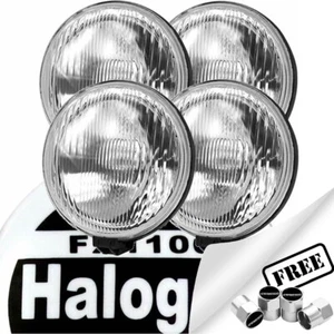 4x 12v Van Rally Sport Giant Round Driving Halogen Spot Lamps Lights+Covers +CP - Picture 1 of 14