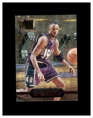 Cartão de basquete Vin Baker 1996-97 Metal #3 Milwaukee Bucks Cyber-Metal estado perfeito - Imagem 1 de 2