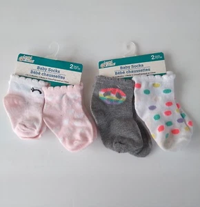 Angel Of Mine Baby socks size 6 to 12 months 2 sets of 2 pairs - Picture 1 of 5