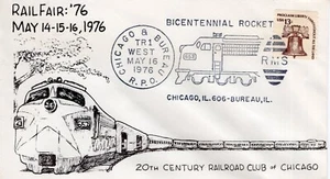 RAIL FAIR '76, CHICAGO, IL 1976 FDC18333 - Bild 1 von 1