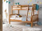 Mayflower Pine Triple Sleeper 4Ft Solid Wood Pine Bunk Bed With Mattresses