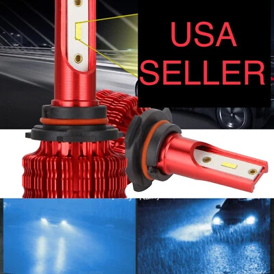 BLUE short base 9145 9140 8000K xentec LED FOG LIGHT Kit lights Bulbs HID 8K H10 - Image 1 of 4