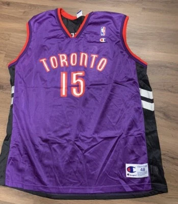 Camiseta Vintage Años 90 Vince Carter #15 Toronto Raptors Champion Talla 48 XL NUEVA SIN ETIQUETAS Foto 1 de 4