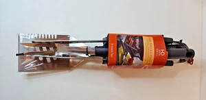 BBQ Tools 3-Piece Set ~ Spatula, Tongs, Fork ~ each w/kickstand ~ HD Designs - Picture 1 of 4