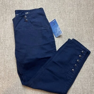 Howies Audrey Breton Blue 7/8 Length Jeans Size 32 Regular RRP £80