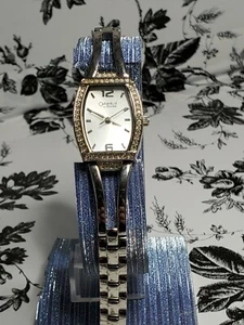 CARAVELLE BY BULOVA WOMEN'S WATCH SZ 6 1/2 Rhinestone Accents Stainless Steel - Picture 1 of 11