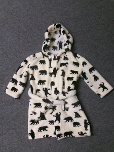 Little Blue House-Kid's Hooded Fleece Bear Robe-Tie Belt-Size 2/3-EUC - Bild 1 von 3