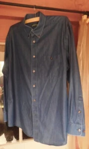 Orvis Men's Denim Blue button down Shirt XL New and unworn - Picture 1 of 6