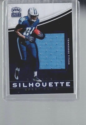 Corey Davis 2017 Crown Royale Jumbo Rookie Silhouette Jerseys RC #38 Titans - Image 1 of 2