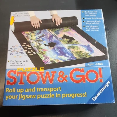 RAVENSBURGER Roll up STOW & GO PUZZLE STORAGE MAT UP TO 1500 PC 46" x 26" NEW - Image 1 of 2