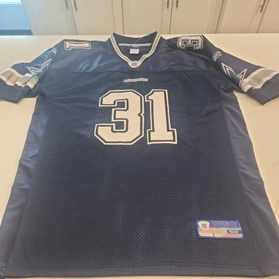 Camiseta deportiva vintage Reebok Roy Williams Dallas Cowboys para hombre talla 52 cosida azul Foto 1 de 4