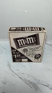 RARE Vintage M&M's Plain Chocolate Candies 24 Ct. Cardboard Box(Empty) - Picture 1 of 16