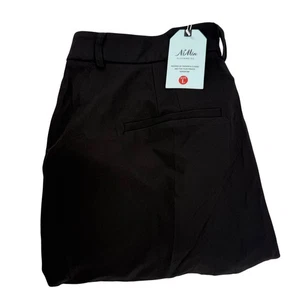 Pantaloni eleganti donna NiMin neri gamba larga taglia large carriera business casual NUOVI - Foto 1 di 7