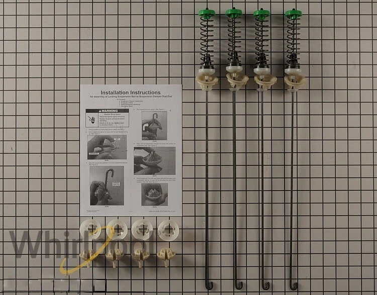 Nuevo kit de varilla de suspensión para lavadora Whirlpool W11130362 genuino OEM Foto 1 de 2