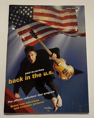 Vintage 2002Paul McCartney Concert Program Book - Back In The U.S. Tour - Image 1 of 4