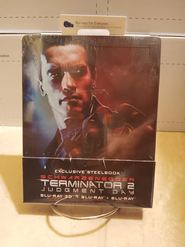 Terminator 2 Judgement Day 3D 1/4 Slip SteelBook Blu-ray FilmArena 1991 ShpNxtDy - Image 1 of 4