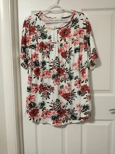 Fantaslook XXXL Top Pullover White Red - Picture 1 of 7
