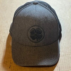 Lucky Black Clover Herren Golfmütze Kappe grau Snapback Oberteil Golf 110 flexible Passform - Bild 1 von 13