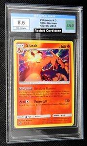 Pokemon Glurak Charizard Holo 3/70 Dragon Majesty PSA EGS 8,5 NM-Mint - Bild 1 von 2