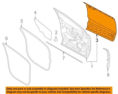 Lincoln Ford OEM 2016 MKX-Revestimiento de puerta panel exterior derecho FA1Z5820200A Foto 1 de 2