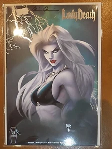 Lady Death: Merciless Onslaught #1 Turner Premium Foil Edition signed Pulido COA - Picture 1 of 6