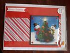 Handmade Christmas card- Snowman and tree