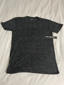 Karl Lagerfeld Paris graphic t-shirt in black Mens Size M (NWT) - Picture 1 of 12