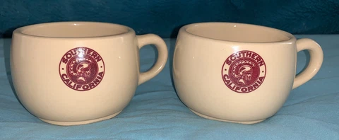 Vintage Wallace China USC Trojans Coffee Mugs Cups Rare Southern California Cover