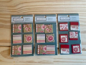 18 Small Flower Design Magnet Squares Laura Ashley - Picture 1 of 5