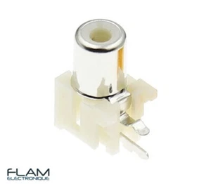 Connecteur prise RCA femelle audio video RCA female connector to solder - White - Bild 1 von 8