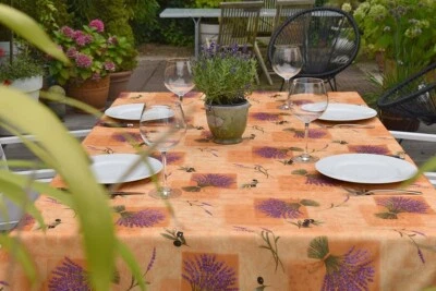 Tablecloth Provence Non-Iron 150x300 CM Lavender Terra France Easy-Care - Image 1 of 4