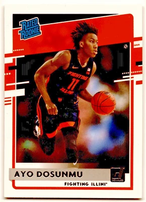 2021-22 Panini Chronicles Donruss Rated Rookie Ayo Dosunmu Pink Parallel #44 - Image 1 of 2
