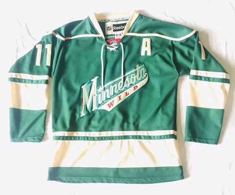 Minnesota Wild NHL Zach Parise Authentic Reebok Hockey Alternate Jersey Size 50 Cover