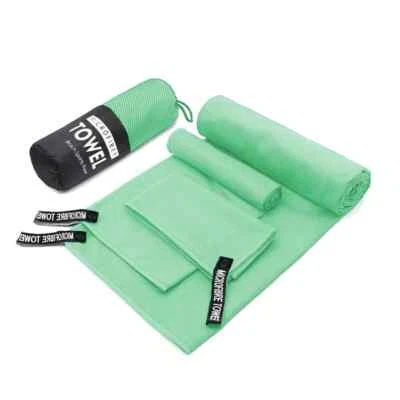 Conjunto de 3 peças de microfibra toalha esportiva, toalha de natação fitness, toalha de banho corporal - Imagem 1 de 4