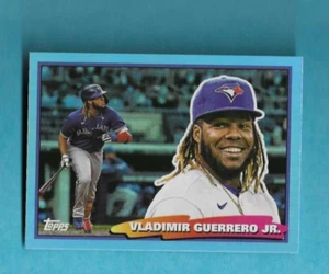 VLADIMIR GUERRERO JR 2022 TOPPS ARCHIVES 1988 BIG FOIL SKY BLUE PARALLEL 88BF-50 - Picture 1 of 2